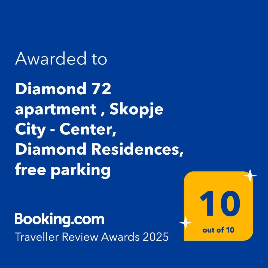 Diamond 72 Apartment , Skopje City - Center, Diamond Residences, Free Parking Εξωτερικό φωτογραφία